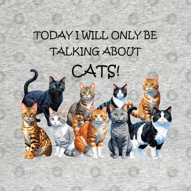 Today I will only be talking about cats - funny watercolour cat design by DawnDesignsWordArt